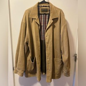 Vintage Rainforest Brand Mens Tan Corduroy Jacket